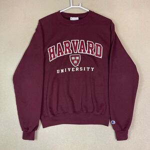 Champion Harvard University Crimson Burgundy Crewneck Sweatshirt Size S